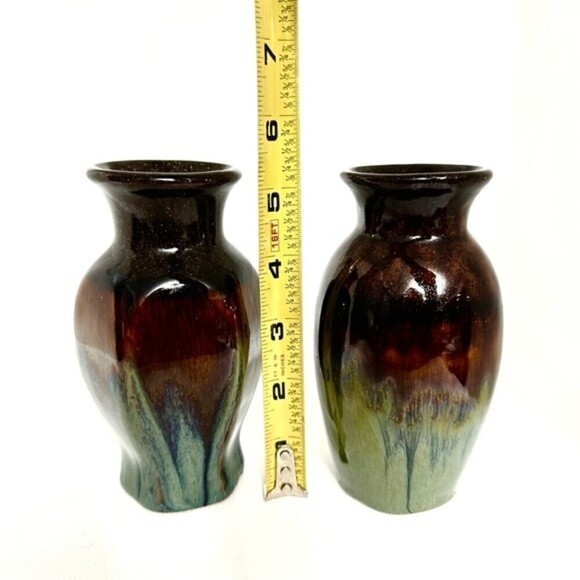 Hosley‎ Pottery Drip Glazed Vases - Picture 9 of 11